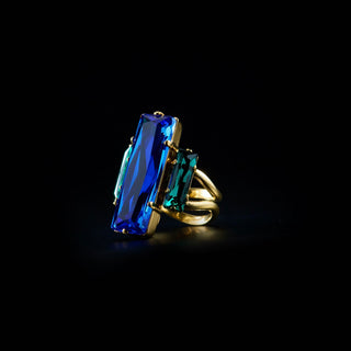 BLUE IVY RING