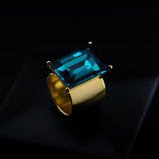 ICONIC RING “TEAL”