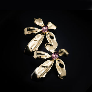 SCULPTURAL FLOWER EARRINGS | BOTANIQUE PINK
