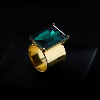 ICONIC RING “EMERALD GREEN”