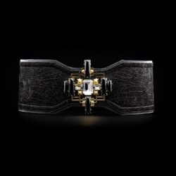 BVDB Waistbelt MATURITY limited velvet black gold front