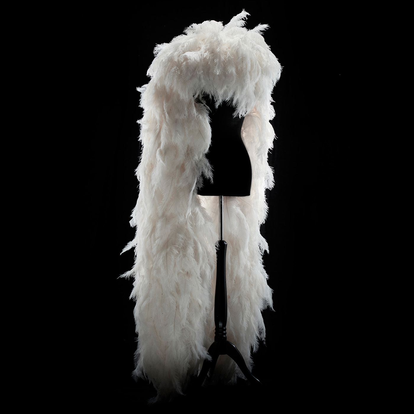 hotfans 25 Ply White Luxury Ostrich Feather Boa 71long (180 cm)
